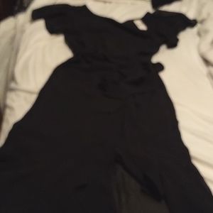 Lane Bryant black wrap dress size 14